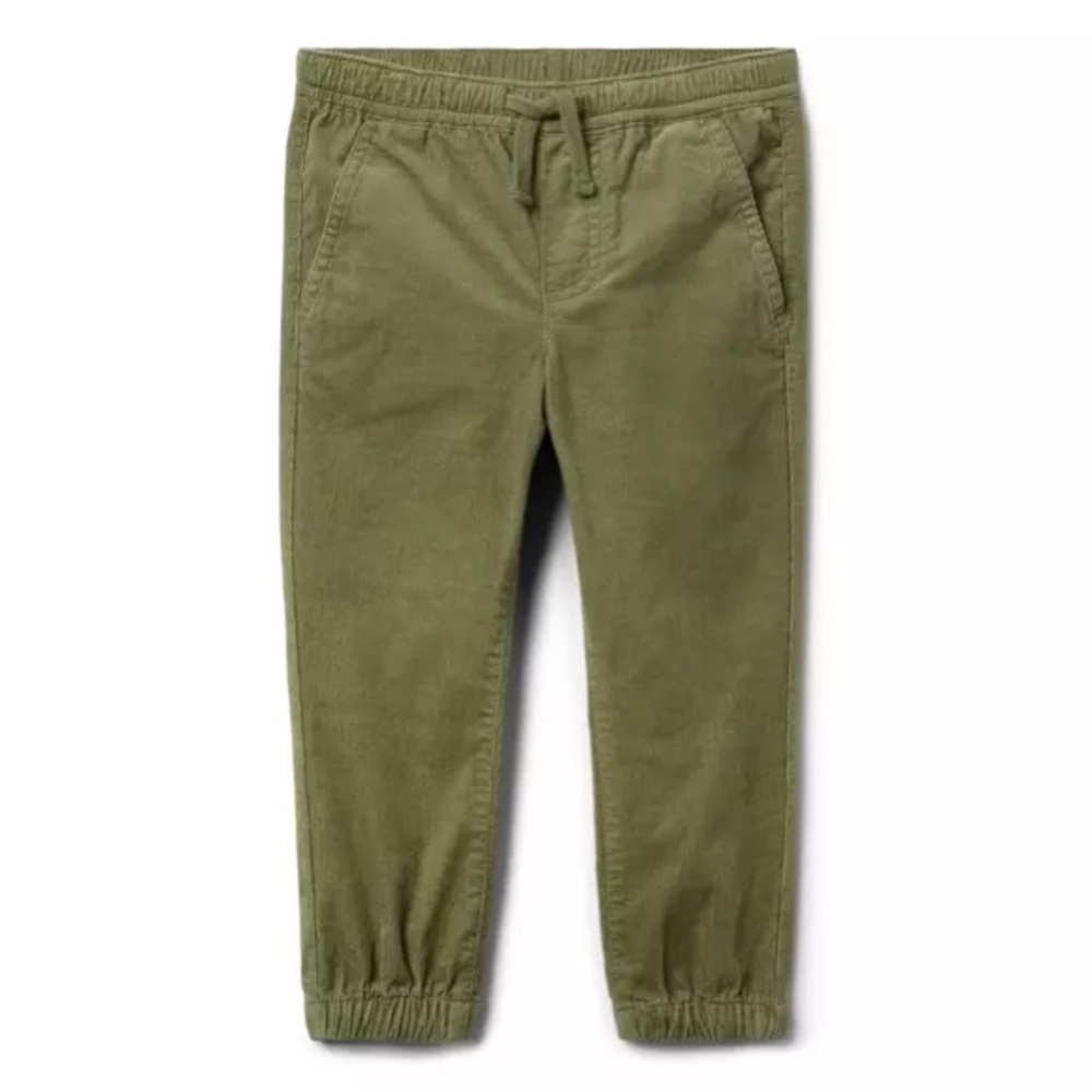 Janie and Jack The Corduroy Jogger Olive Green 3T